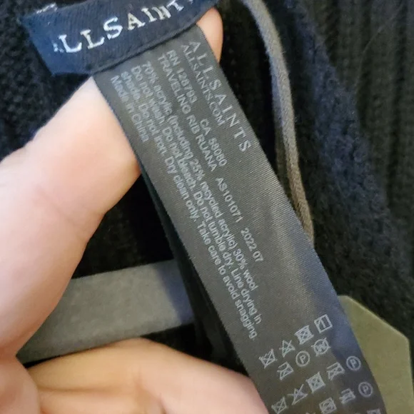 All Saints Traveling Rib Ruana One Size Fits All NWT'S - Picture 8 of 9